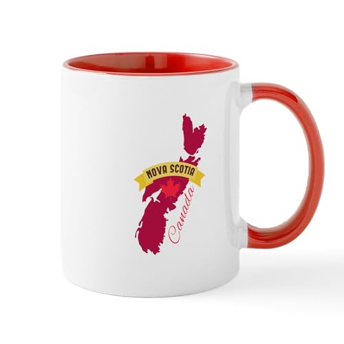 Mug Cerámico 11 oz Negro Nova Scotia Canada miniatura 1
