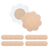 JamiPtoc 40 Pieces Nipple Covers Breast Petals, Self-Adhesive Thin Natural & Invisible Satin Comfort