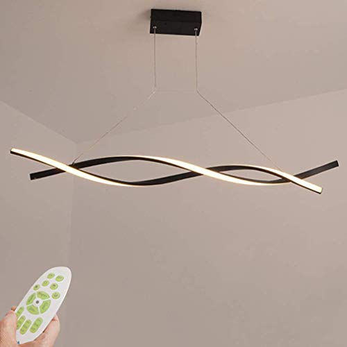 Lustre suspension LED design spirale pour illuminer votre table de salle à manger