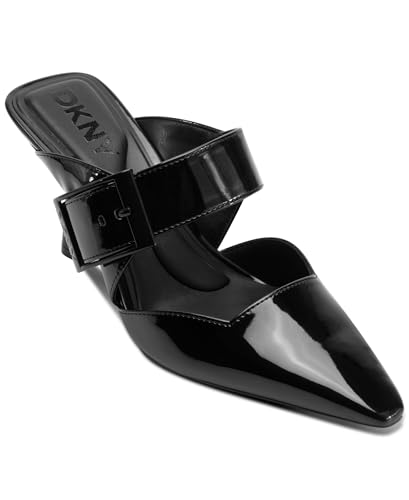 DKNY Women's Nardin Heeled Sandal Mule with Belt Detail - Main Image