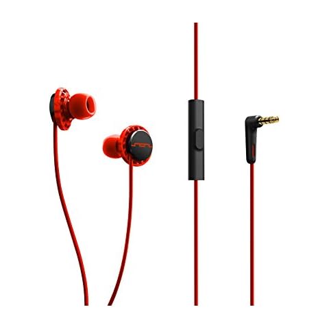 SOL REPUBLIC RELAYS 3 Button In Ear Headphones - Fluoro Red Cover