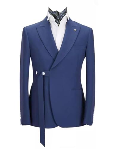 Ulnomio Men's Leisure Blazer Peak Lapel Suit Jacket Business Casual Outgoing Comfort Sport Coat