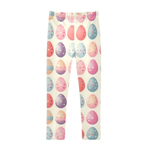 Watercolor Gradient Egg Girls Leggings Athletic Pants Tights Stretch Bottom