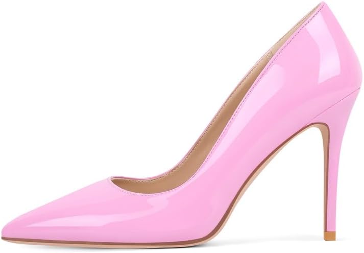 Women's Stiletto High Heels Pumps for Women-4IN Pointed Toe Classic Pumps for Dress Party Wedding Evening Date Night Sexy Slip-On Shoes