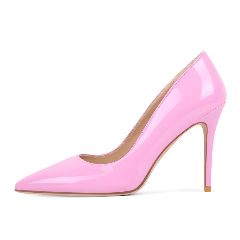 Image of Women's Stiletto High Heels Pumps for Women-4IN Pointed Toe Classic Pumps for Dress Party Wedding Evening Date Night Sexy Slip-On Shoes
