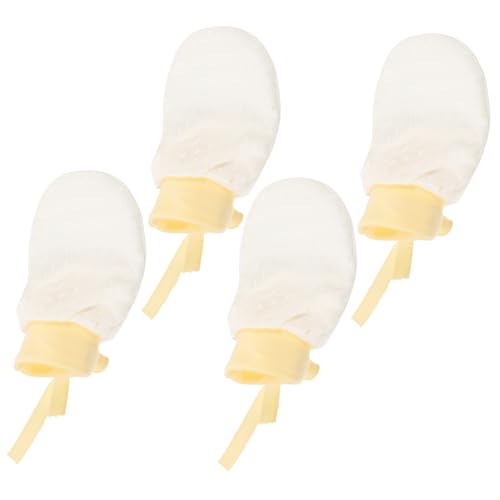 TINEASUR 2 Pairs Baby Mittens 0-18 Months Anti-scratch Newborn Mittens for Boys/girls Soft Comfortable Breathable Mesh Mother Baby Gloves Ice Silk Mittens