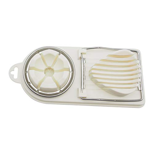 Generic Fatiador de ovos 2 in1 Multifuncional Cozinha Ovo Fatiador Cortador de Mofo Flor Bordas Gadg