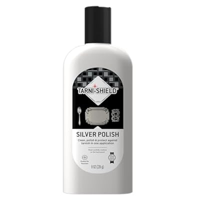 Tarni-Sheild Silver Polish - Clean, Polish, and Protect Against Tarnish - 8 Ounces Safely Cleans Silver, Copper, Brass, and Other Metals in Just One Application