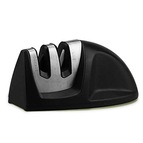 RedAeL 2-Stufen-Messerschärfer: Diamant- und Keramikschleifstein, rutschfeste Basis, Schwarz RedAeL 2-Stufen-Messerschärfer: Diamant- und Keramikschleifstein, rutschfeste Basis, Schwarz