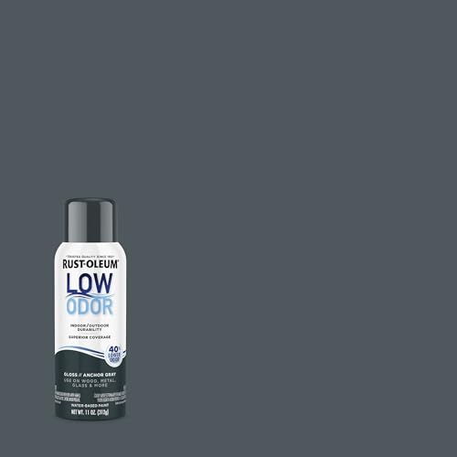 Image of Rust-Oleum Low Odor Premium Spray Paint, 11 oz, Gloss Anchor Gray, 2 Pack