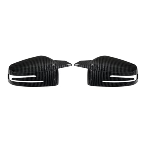 車のバックミラーハウジング Compatible With For E Class W212 2010-2015 For S W221 2006-2013 車外装リアビュー用 ウィングミラーハウジングケースカバーに対応(Black A)