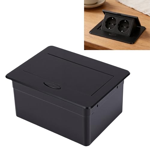 Boîte de prise de bureau encastrée pour éliminer les câbles