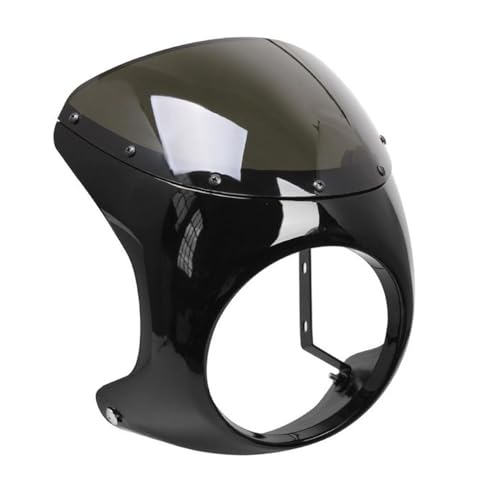 Pare-brise pour café racer et carénage de phare rétro vintage 7"