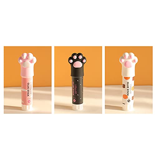 ROYJJ Multi-functional Stick Strong-Hold Adhesive Stick Craft for Scrapbooking Card Cute Cat Claw Solid Glue Stick Strong Glue Glue Stick Student Kawaii Stationery Binding Tool