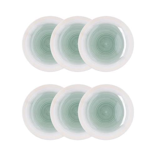 Quid Velvet Set 6 Platos Llanos Ceramico 27cm Otras Ceramicas Apto Microondas Apilable