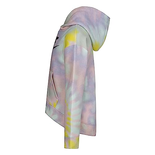 Nike Girl's Club Fleece Tie-Dye Hoodie (Little Kids)2