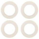 Auvotuis 4 Rolls White Floral Tapes, 1/2 Inch Wide 30Yards/ Roll Floral Stem Wrap Tapes Waterproof F