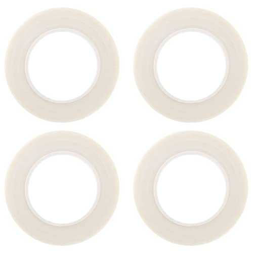 Auvotuis 4 Rolls White Floral Tapes, 1/2 Inch Wide 30Yards/ Roll Floral Stem Wrap Tapes Waterproof Florist Tape For Bouquets Wrapping And Crafts #TOP29