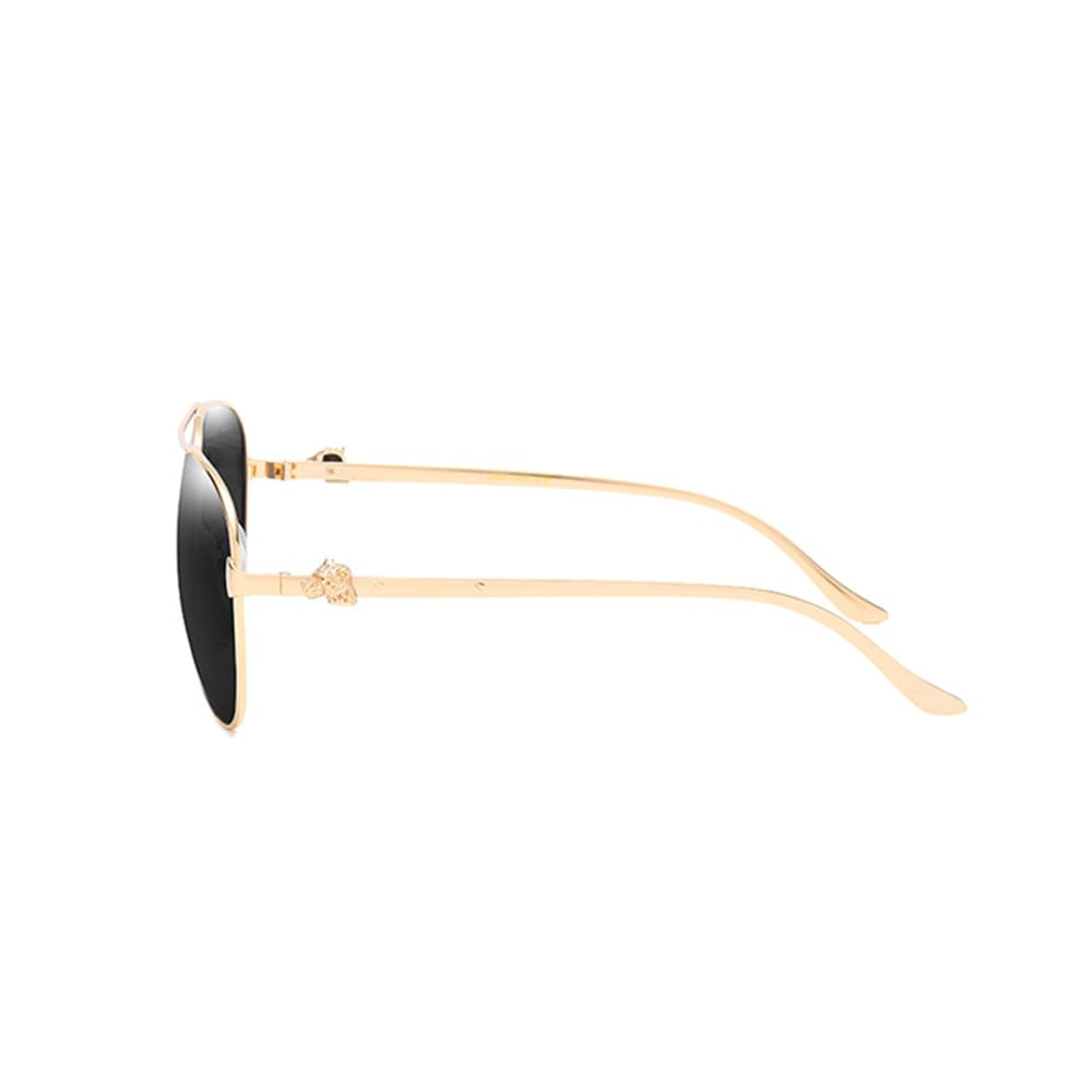 Lunettes de soleil polarisées en aluminium pour homme et femme UV400 Lunettes de soleil pour la pêche et la conduite