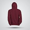 Mellor Design Plain Pullover Hoodie Hooded Top Unisex Mens Ladies Hooded Sweatshirts Burgundy, XL #3