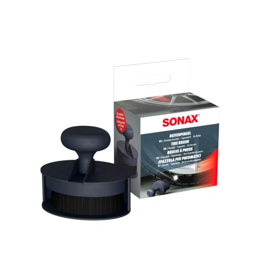 SONAX ReifenPinsel (1 Stück) für das präzise Auftragen und gleichmäßige Verteilen von Reinigungs- und Pflegeprodukten | Art-Nr. 04190410