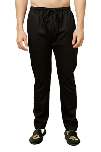 Image of Manyavar Men's Solid Pencil Cut Pyjama (1pc)