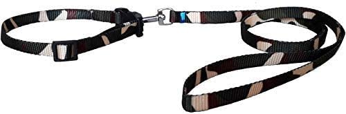 D&C PAWS Camo Print 10MM Nylon Leash and Adjustable Collar Set for Puppy/Cat- for Walking, and Training -Length- 47 inches, Width-0.3 inch-Small 119 cm (Color May Vary) (B0C2MH64T1) Amazon Price History, Amazon Price Tracker