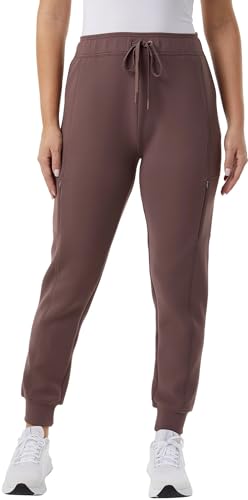 32 Degrees Heat Womens Active Tech Jogger Pant with Pockets (US, Alpha, Small, Regular, Regular, Brown)
