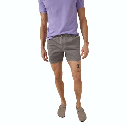 Image of Chubbies Chino Shorts Men 5.5 Inch - Mens Shorts Casual with Elastic Waistband, Side and Back Pockets, Stretch Cotton Blend