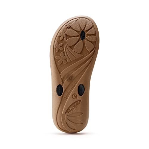 Image of OKABASHI Women's Baha Flip Flop | Contoured Footbed w /Arch Support for All-Day Comfort | Slip-Resistant & Waterproof | Sustainably Made in The USA