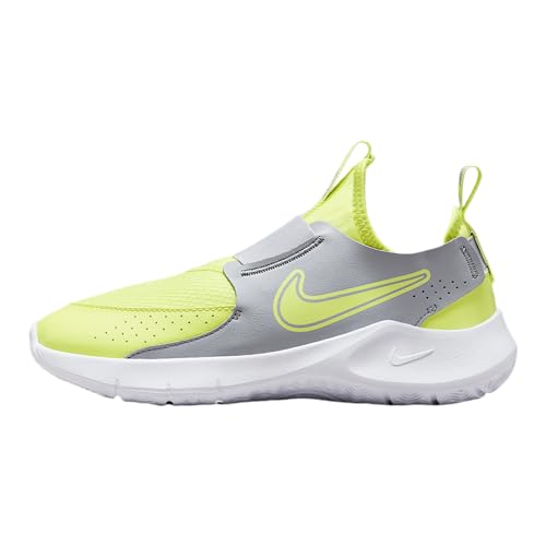 Nike Flex Runner 3 Big Kids' Road Running Shoes (FN1294-105, Summit White/White/Light Lemon Twist)