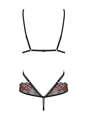 Obsessive Mége Teddy L/XL Noir : sublimez vos courbes sans complexe
