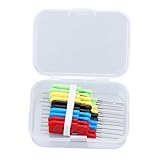 Walfront 10 STÜCKE 5 Farben IC-Testclip SMD-Testhaken Feine Doppelhaken Mini-Testhakenchip für Logikanalysator Elektronisches Testen