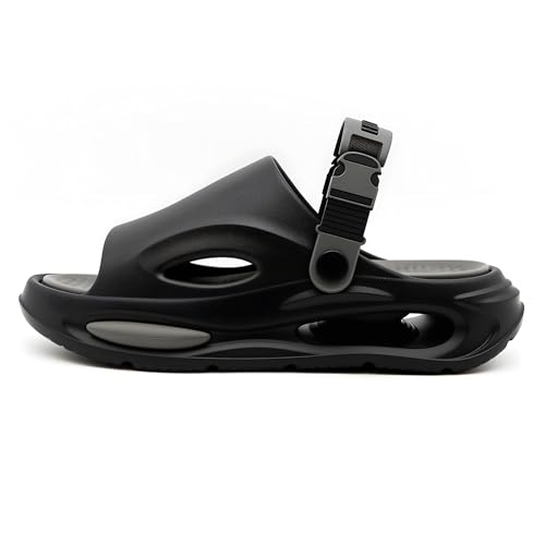 Jerzmy Cushioned Slides Mens Sandals, Ultra Comfy Men Slippers, Arch Support Man Sport Sandal with Back Strap Open Toe Shoes for Indoor Outdoor Beach Garden Travel2