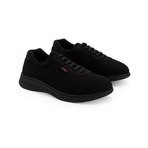 Zapatilla de Trabajo Salma, Marca ONEFLEX, para sanidad y hostelería - Unisex - Antideslizante SRC (ISO:20347)- Negro- Talla 41 Cover