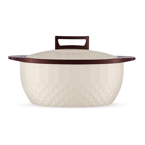 Image of Trueware Eternity Inner Steel Insulated 2500 ML Thermoware Casserole | BPA Free | Odour Proof | Food Grade | Easy to Carry | Serving | Curd Maker | Hot Pot