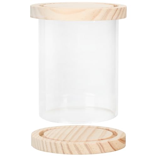 WHAMVOX Vitrina Transparente Redonda para...