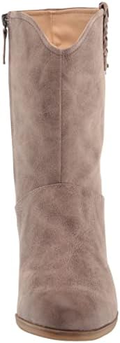 Dr. Scholl's Womens Layla Western Boot Taupe Fabric 8 M | Image 1