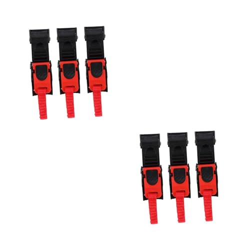Hebilla de seguridad ULTECHNOVO de 6 piezas para cascos de moto y bicicleta