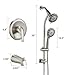 Tool- Shower Combo 7-Spray Brushed Nickel 1.8GPM - Durable, Easy-Install