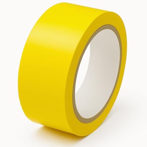 Image of GTSE - Yellow Vinyl PVC Floor Tape 2 inch x 108ft Safety Marking Tape | Safety Marking Tape for Gyms, Warehouses & Dance Floors - Durable Vinyl, High Visibility