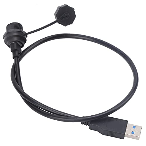 Image of Jeanoko USB Connector Compact and Durable Type-C Socket Lock Panel Mount Power Outlet for Outdoor Equipment Thermoplastic PA66 1ft (#2)