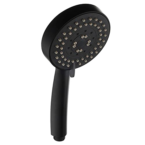 Cabezal de ducha manual LaseVe negro redondo