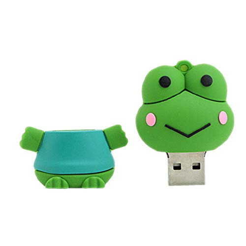 Zedo Pendrive Memoria USB 2.0 de 32 GB Flash Drive Pen Drive Pendrive USB Memorias USB Pendrives Pendrive Divertidos, Rana