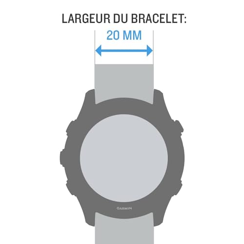 Garmin Quickfit Watch Band, Vented Carbon Gray Titanium Bracelet