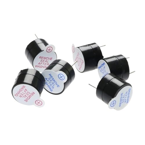 WUZDPRCJ 3V/5V/12V Active Buzzer Kit Magnetic Long Continous Beep Tone Alarm Ringer 12x9.5mm Mini Active Piezo Buzzers