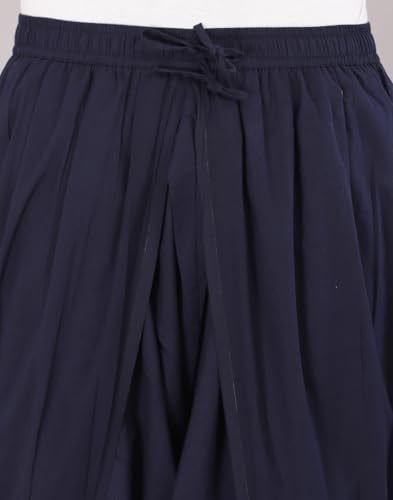 Image of Urali Men's Solid 100% Cotton Dhoti Pants - D100A