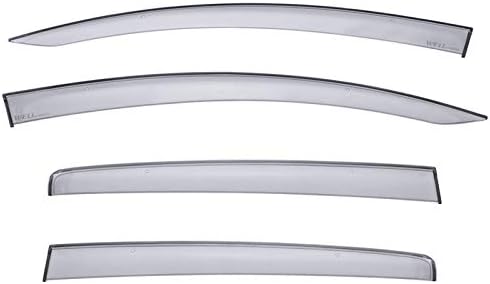 WellVisors Window Visors Wind Deflectors Compatible with Toyota 2012-2018 Yaris Hatchback Premium Series Rain Guards