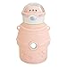 Generic 500 ml Thermobecher, süße Kinder, Astronaut, Wasserbecher mit Strohhalm, Isolierflasche (Rosa)