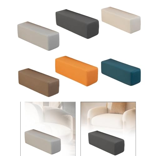 Image of ATORSE Side Arm Rest Pillow Rectangular High Density Foam Armrest for Couch Bed Car Light Gray